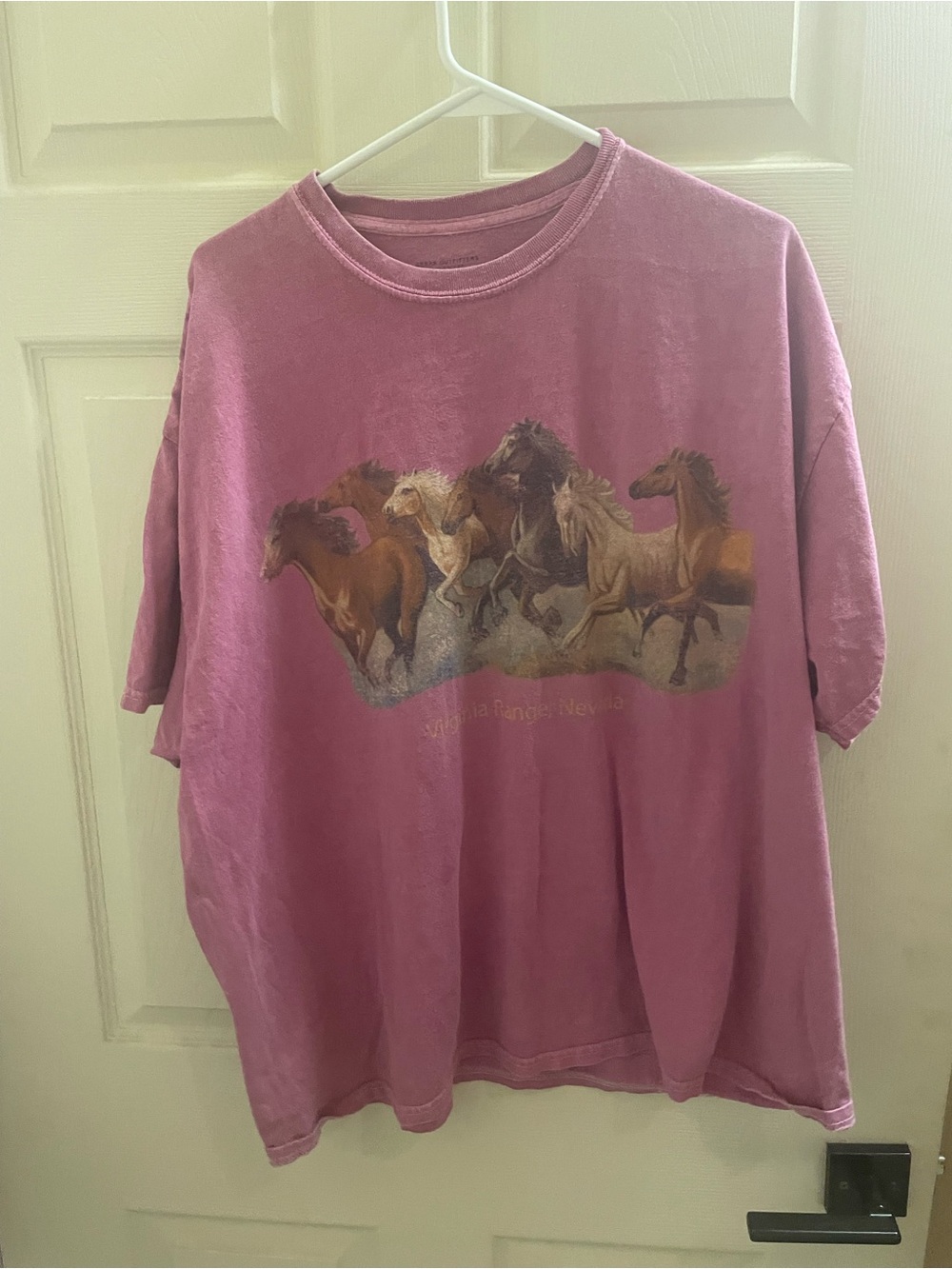 Urban Outfitters Mauve Graphic Tee with Horse Motif